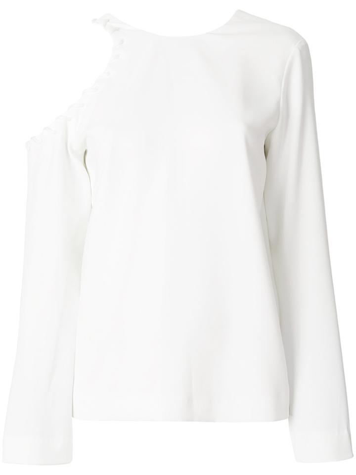 Iro Shoulder Cut Out Blouse - White