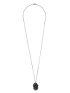Amedeo Monkey Pendant Long Necklace, Women's, Black
