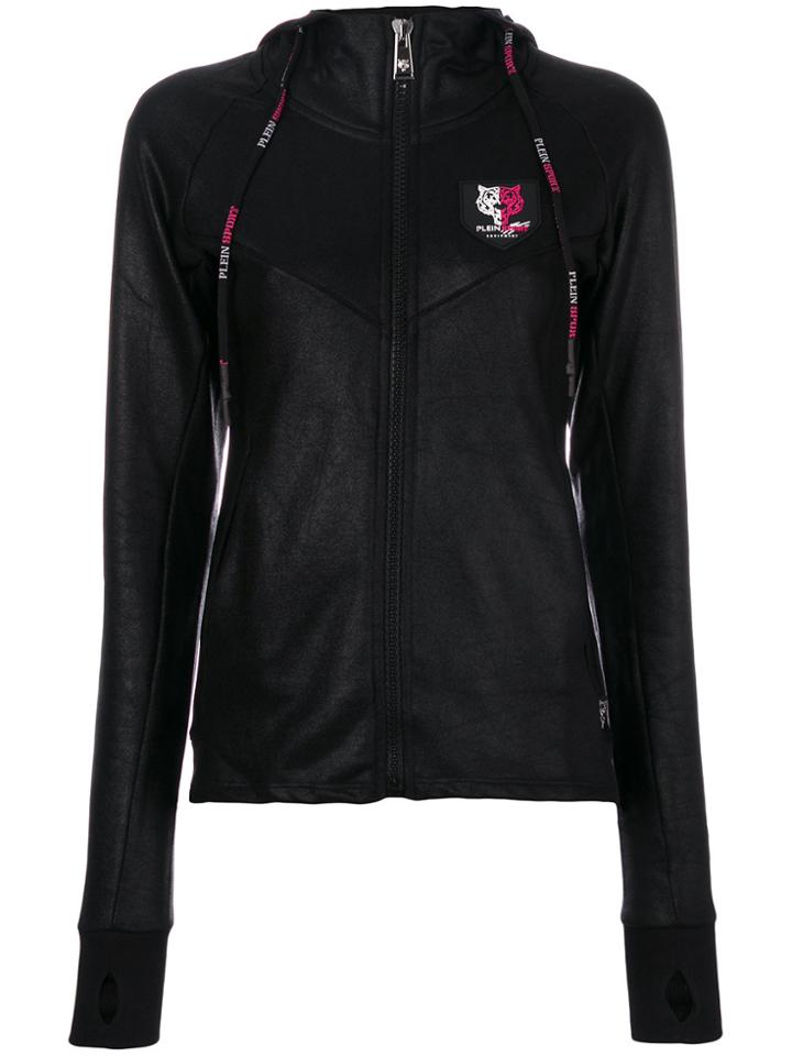 Plein Sport Circuit Gold Zipped Sweater - Black