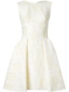 Ermanno Scervino Floral Brocade Pleated Dress