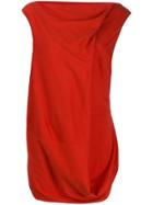 Rick Owens Draped Front Tank Top - Red