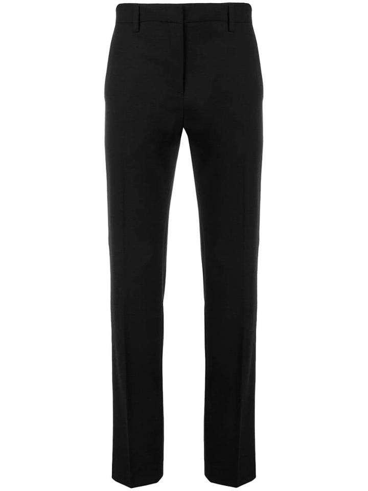 Antonelli Cropped Slim Fit Trousers - Black