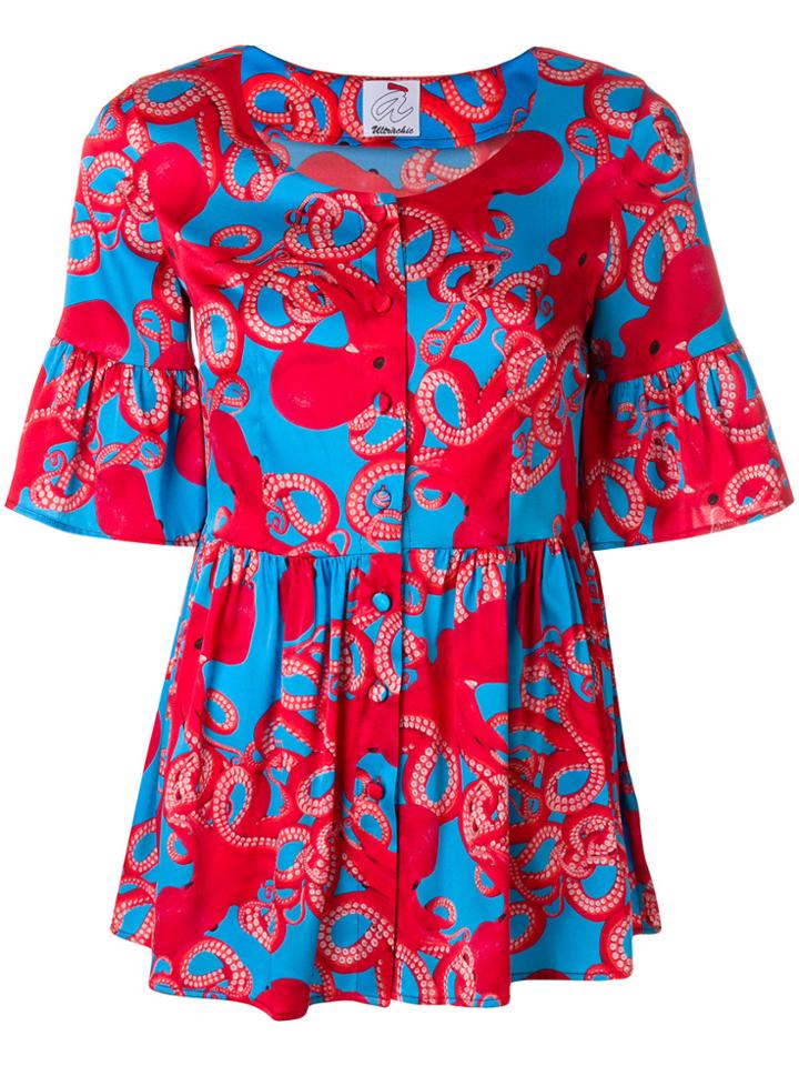 Ultràchic Octopus Print Shirt - Blue