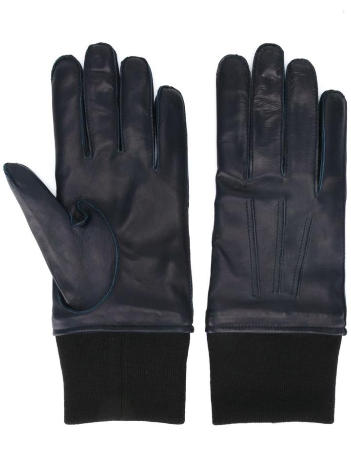 Lanvin Ribbed Wrist Gloves