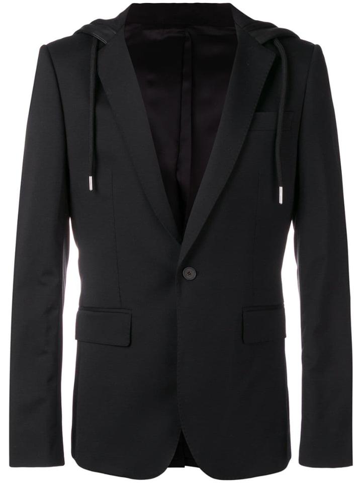 Les Hommes Hooded Blazer - Black
