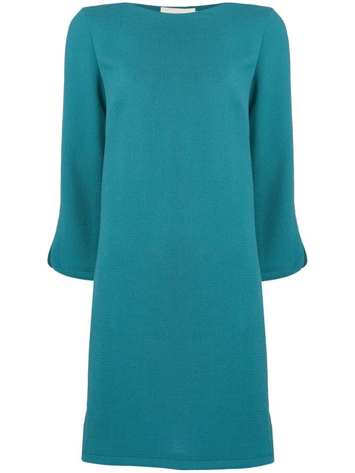 L'autre Chose Slit Sleeve Shift Dress - Blue