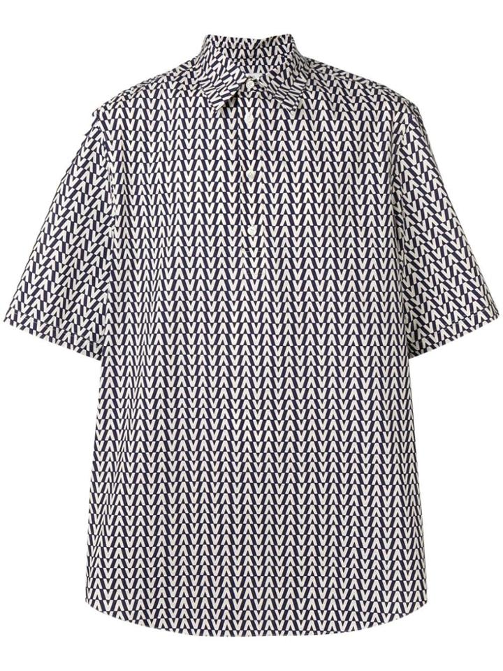 Valentino Optical V Shirt - Blue