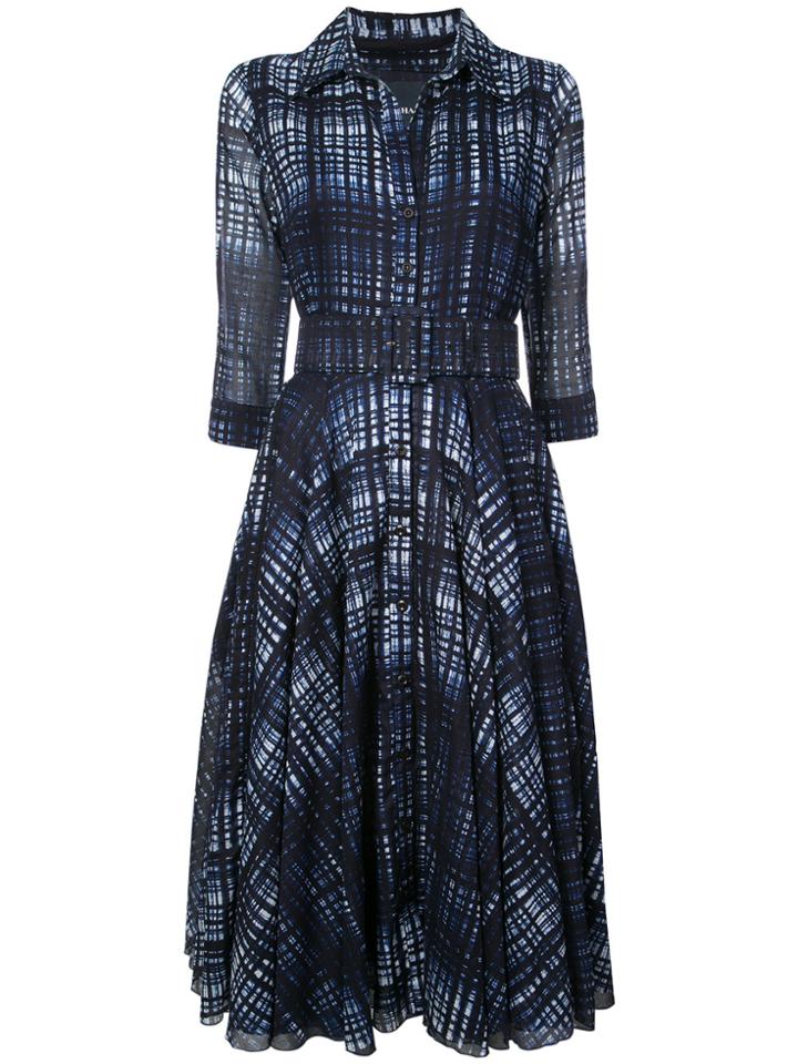 Samantha Sung Monroe Check Dress - Blue