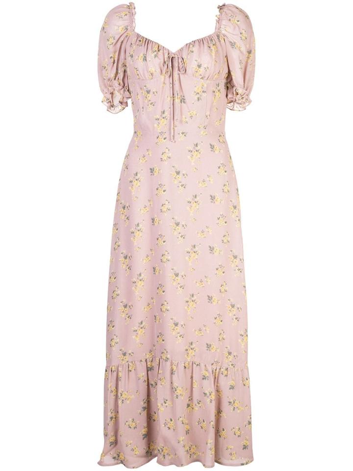 Reformation Cabernet Dress - Pink