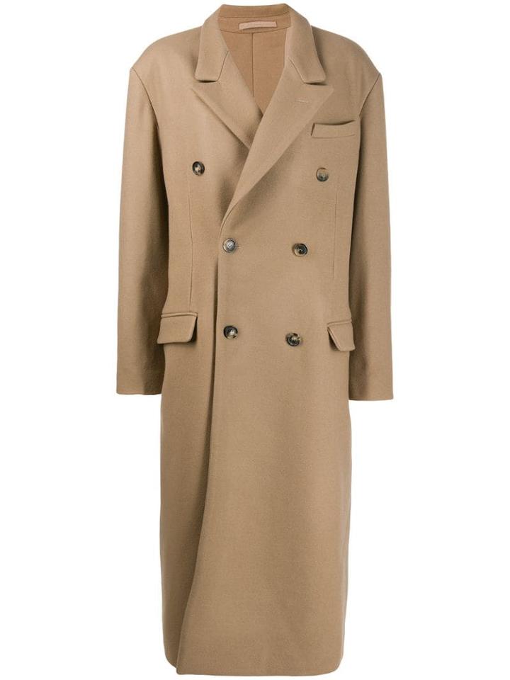 Rokh Oversized Double-breasted Coat - Neutrals