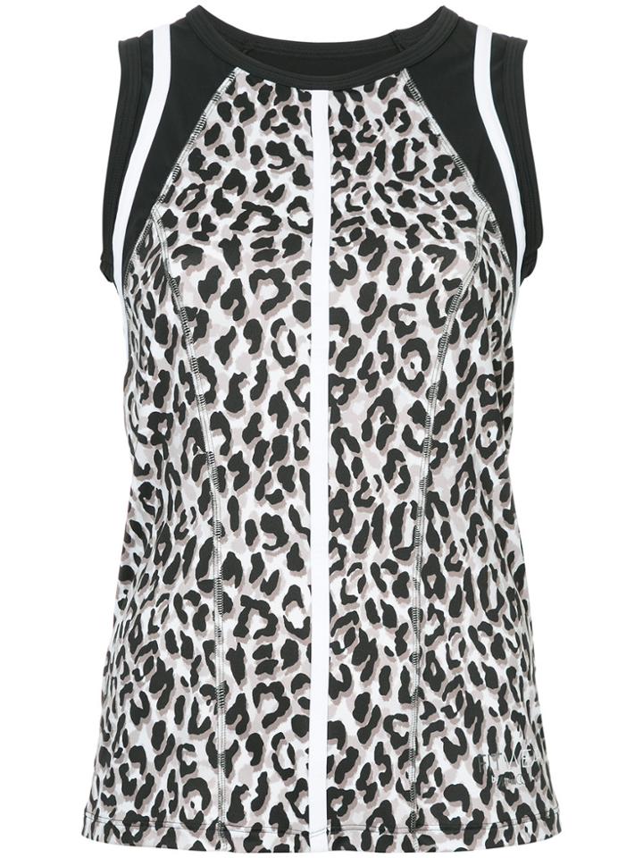 Marc Cain Leopard Print Sports Top - Black