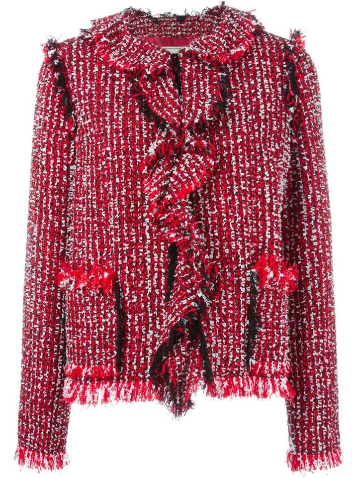 Lanvin Frill Trim Boucle Jacket