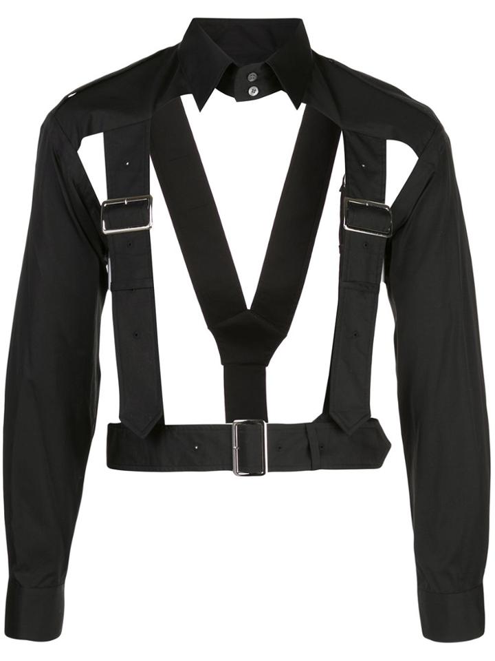 Comme Des Garçons Shirt Harness-style Long-sleeve Shirt - Black