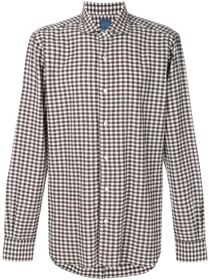 Barba Checked Shirt - Brown
