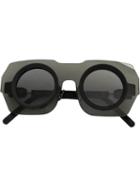 Kuboraum Oversized Sunglasses, Adult Unisex, Black, Acetate/glass