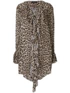Twin-set Leopard Print Long-sleeve Blouse - Brown