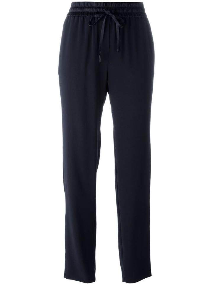 Dkny Drawstring Trousers, Women's, Size: Xs, Blue, Triacetate/polyester