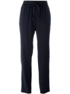Dkny Drawstring Trousers, Women's, Size: Xs, Blue, Triacetate/polyester