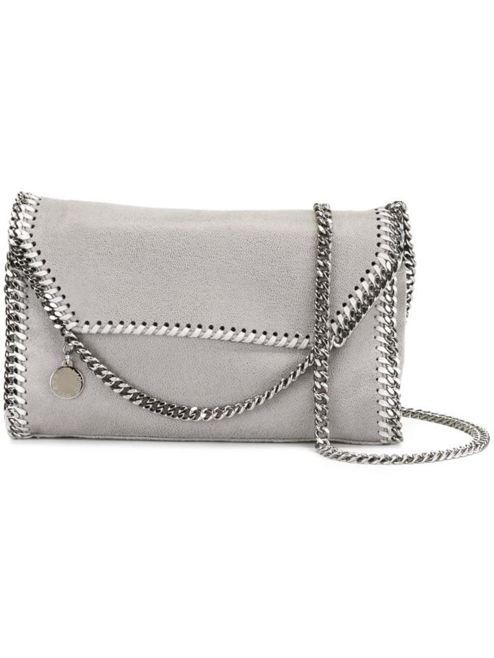 Stella Mccartney 'falabella Shaggy Deer' Shoulder Bag, Women's, Grey, Polyester/metal