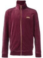 Adidas 'beckenbauer' Velour Track Jacket, Men's, Size: Medium, Red, Cotton/polyester/spandex/elastane