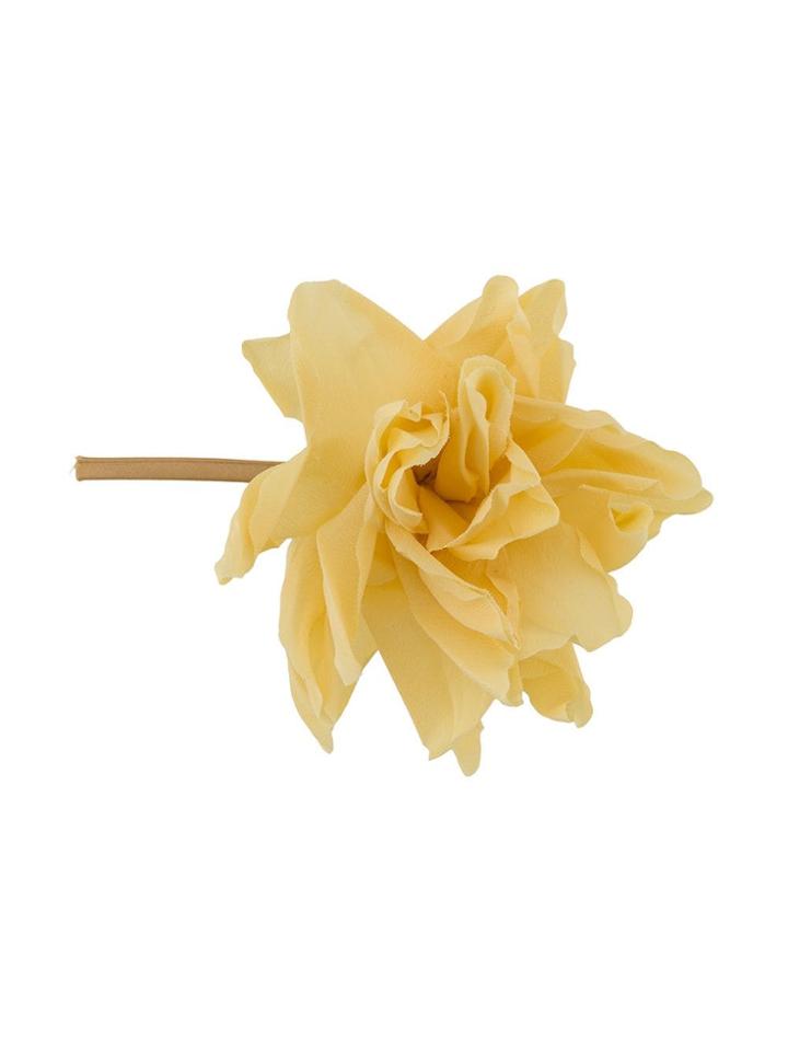 Erika Cavallini Floral Brooch - Yellow