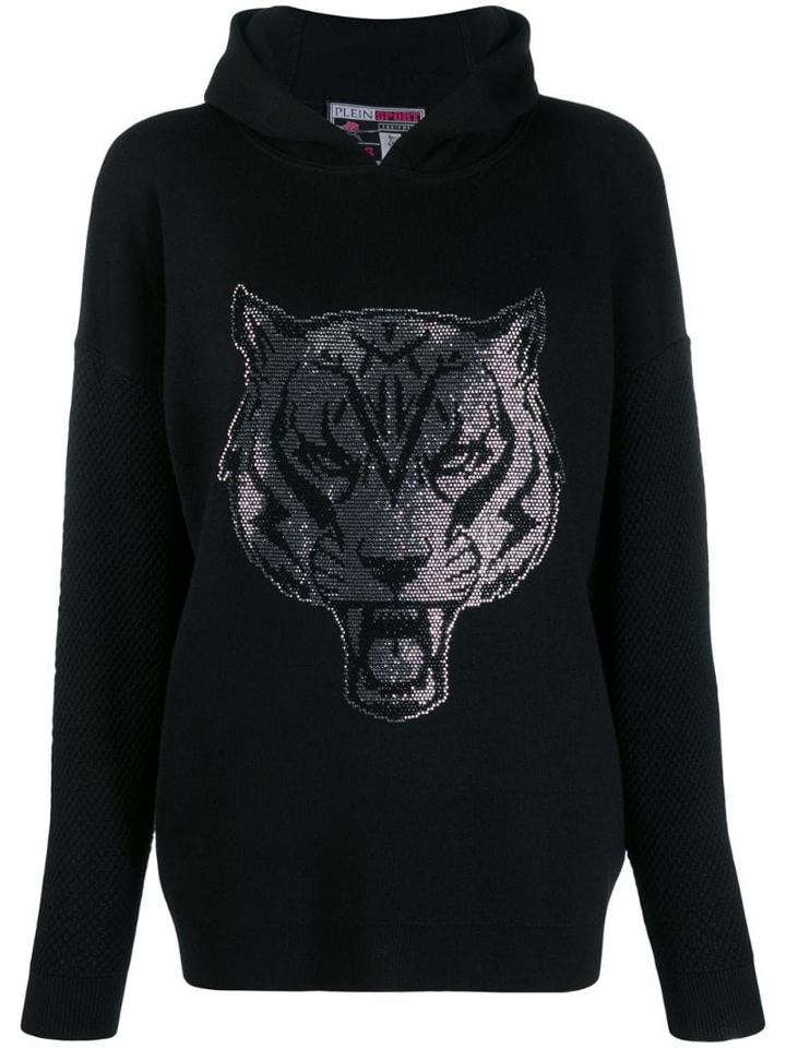 Plein Sport Embellished Hoodie - Black
