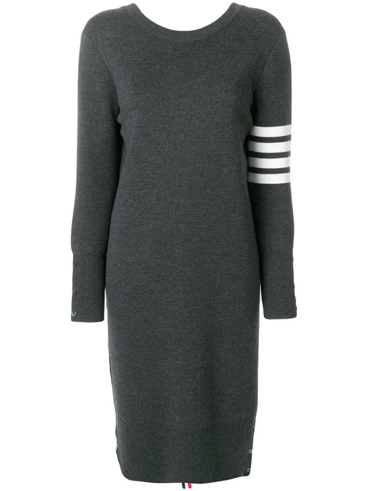 Thom Browne Front-to-back Cardigan Dress - Grey