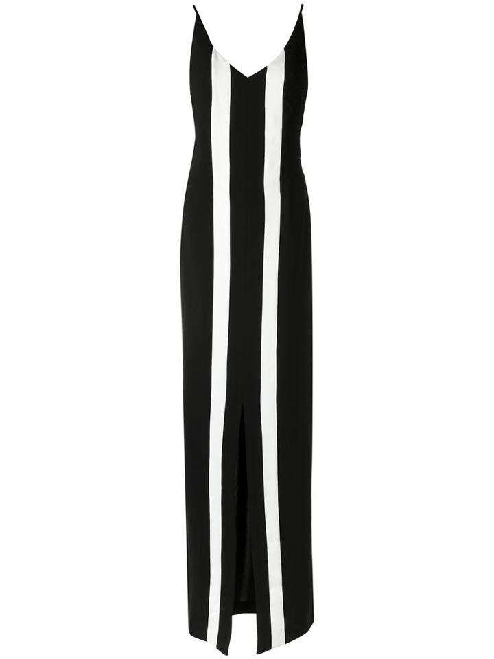 Osklen Striped Maxi Dress, Women's, Size: P, Black, Polyester