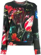 Paul Smith Graphic Floral Print Sweatshirt - Black