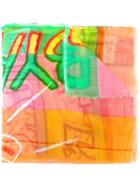 Faliero Sarti Text Print Scarf, Women's, Modal/silk