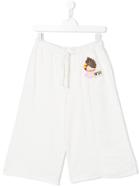No21 Kids Embroidered Bermuda Shorts - White