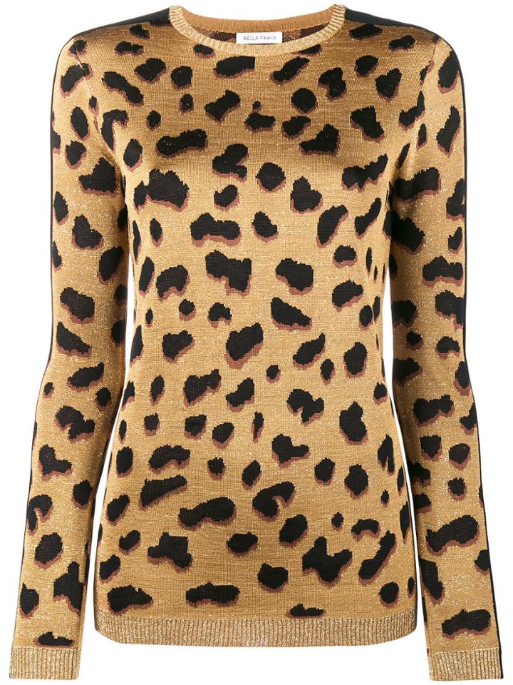 Bella Freud Iggy Leopard Print Jumper - Metallic