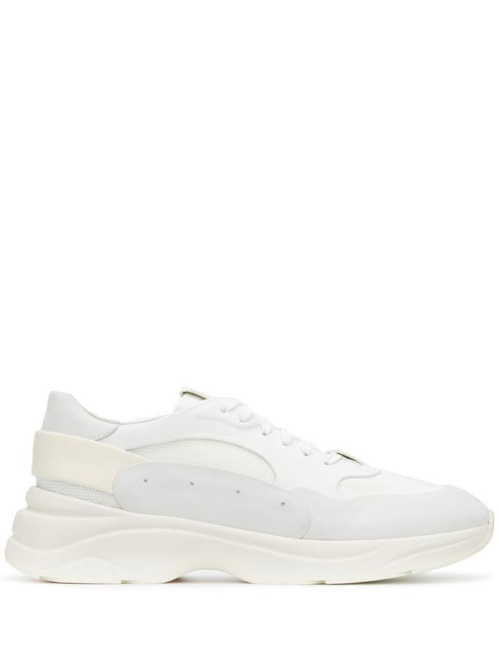 Santoni Round Toe Sneakers - White