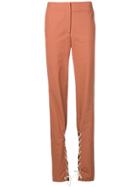 Lemaire Laced Skinny Trousers - Brown