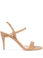Jennifer Chamandi Tommaso 85 Removable-strap Sandals - Neutrals