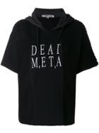 Mcq Alexander Mcqueen Embroidered Death Metal Hoodie - Black