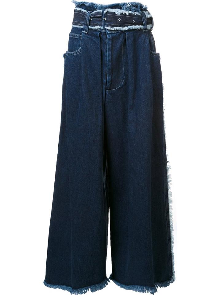 Miharayasuhiro Wide Leg Jeans, Women's, Size: 36, Blue, Cotton
