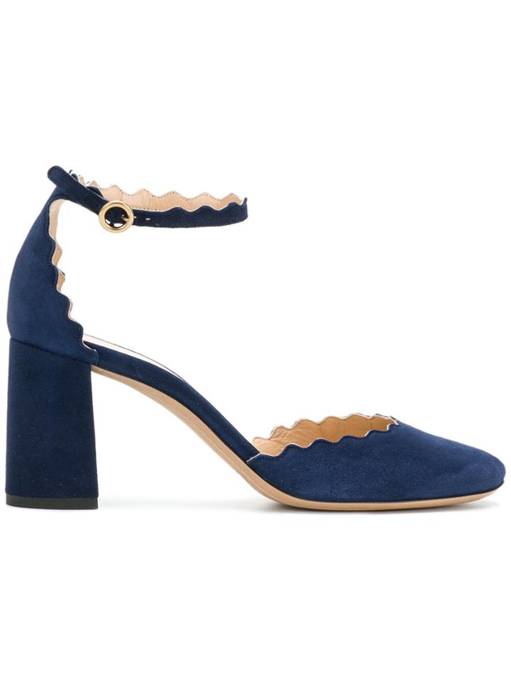 Chloé Chunky Heel Pumps - Blue