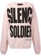 Haider Ackermann - 'silence Soldier' Oversized Sweatshirt - Women - Cotton - L, Women's, Pink/purple, Cotton