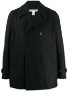 Comme Des Garçons Shirt Double Breasted Pea Coat - Black