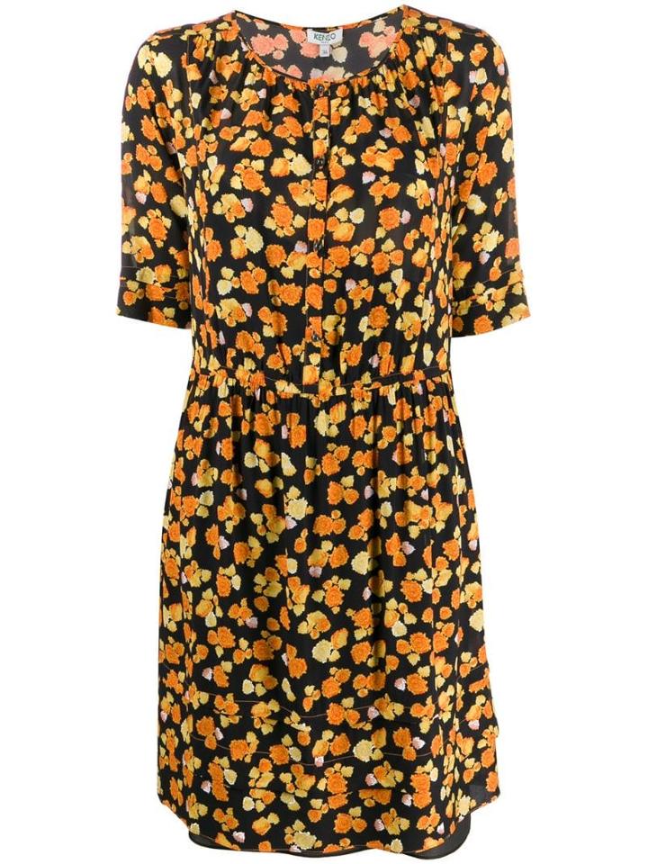 Kenzo Ditzy Peonie Dress - Black