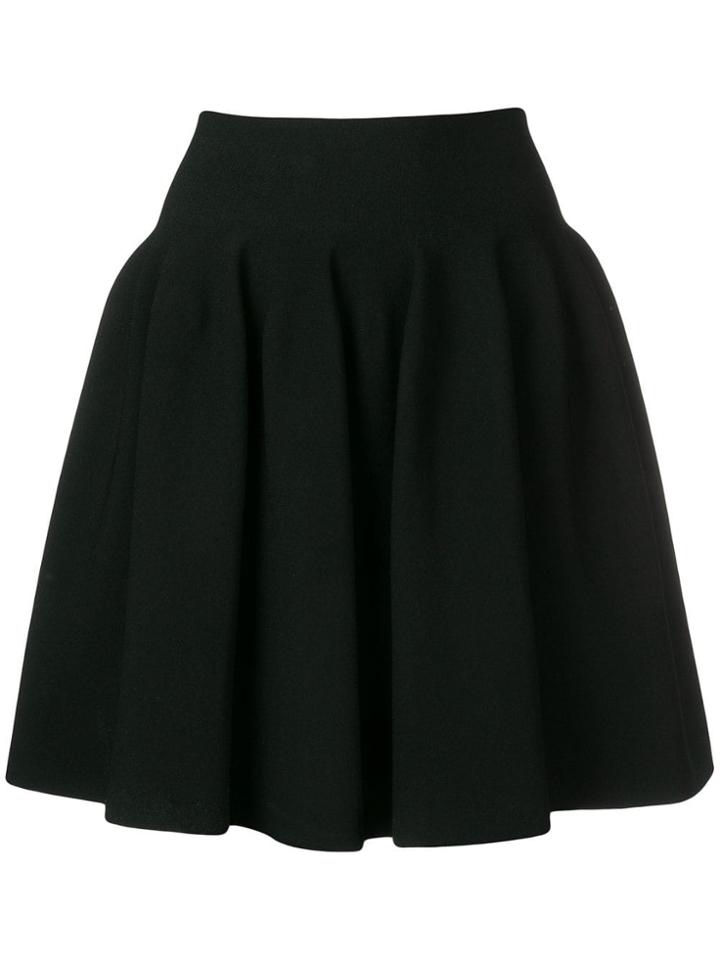 Stella Mccartney Pleated Knit Skirt - Black