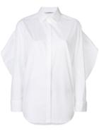 Neil Barrett Ruffled Cape Shirt - White