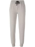 Eleventy Glitter Stripe Track Pants, Women's, Size: Medium, Nude/neutrals, Cotton