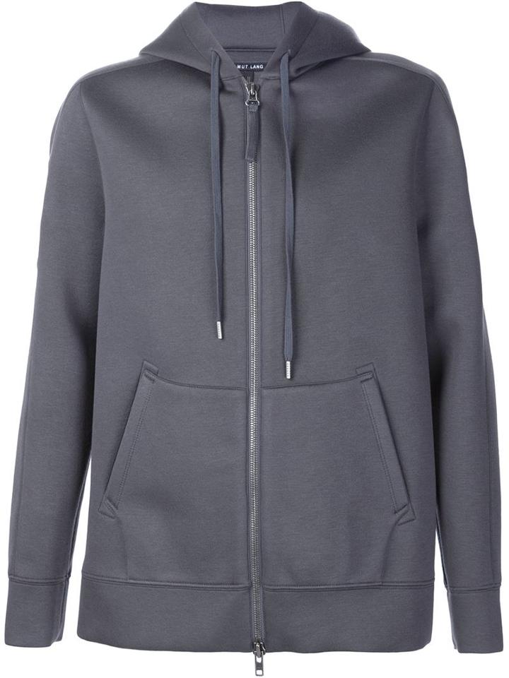 Helmut Lang Zipped Hoodie, Men's, Size: L, Grey, Modal