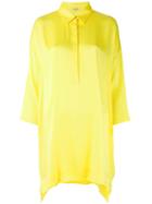 P.a.r.o.s.h. - Oversized Blouse - Women - Silk/spandex/elastane - S, Yellow/orange, Silk/spandex/elastane