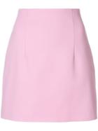 Off-white A-line Mini Skirt - Pink & Purple