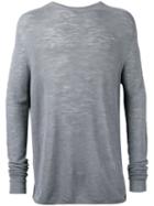 Onebyme - Seamless Jumper - Men - Linen/flax/viscose - 3, Grey, Linen/flax/viscose