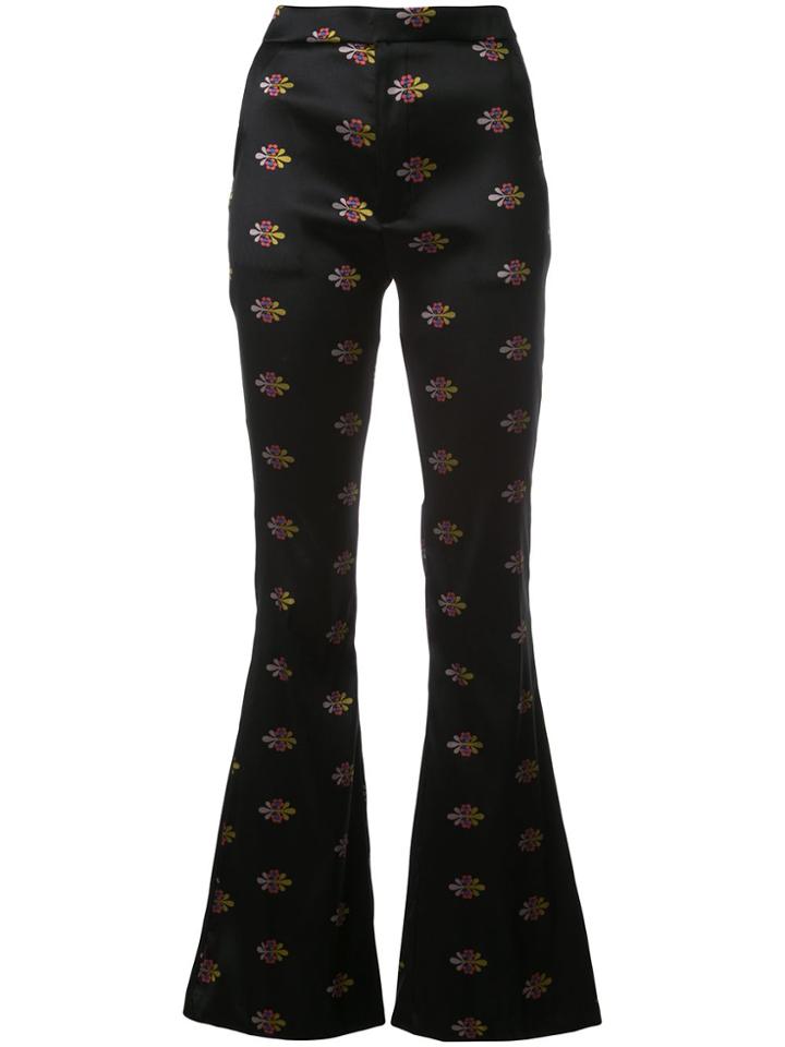 Cynthia Rowley Natalie Jacquard Trousers - Black