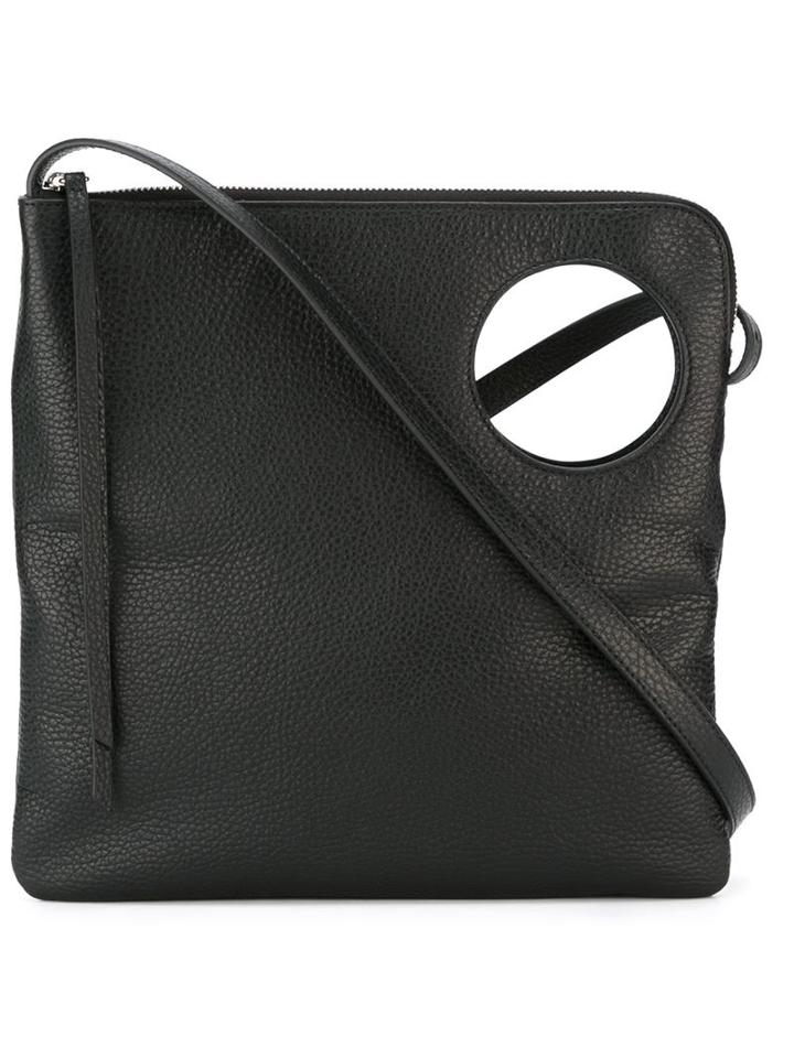 Jil Sander Navy Cut-out Cross Body Bag